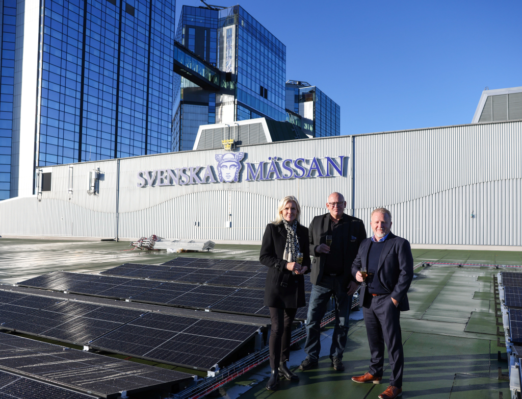 The Swedish Exhibition &amp; Congress Centre and Gothia Towers inaugurate largest solar panel installation in Gothenburg city centre